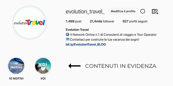 Contenuti in evidenza su InstagramContenuti in evidenza su Instagram